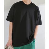 BLACK | ツイルポンチTシャツ(5分袖) | SENSE OF PLACE