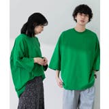 GREEN | 『ユニセックス』エクストラルーズTシャツ(5分袖) | SENSE OF PLACE