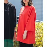 ORANGE | 『ユニセックス』シシュウエクストラルーズTシャツ(5分袖) | SENSE OF PLACE