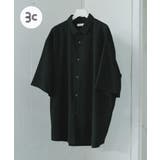 BLACK | エクストラルーズシャツ(5分袖) | SENSE OF PLACE