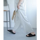 『セットアップ対応』『イージーケア』チェックリネンライクボリュームワイドパンツ | SENSE OF PLACE | 詳細画像10
