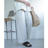 『セットアップ対応』『イージーケア』チェックリネンライクボリュームワイドパンツ | SENSE OF PLACE | 詳細画像12