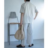 『セットアップ対応』『イージーケア』チェックリネンライクボリュームワイドパンツ | SENSE OF PLACE | 詳細画像15