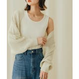 IVORY | ラメバックオープンメッシュボレロ | SENSE OF PLACE