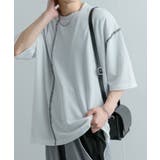 『ユニセックス』ブランケットステッチルーズTシャツ(5分袖) | SENSE OF PLACE | 詳細画像13