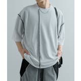 『ユニセックス』ブランケットステッチルーズTシャツ(5分袖) | SENSE OF PLACE | 詳細画像14