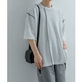 『ユニセックス』ブランケットステッチルーズTシャツ(5分袖) | SENSE OF PLACE | 詳細画像16