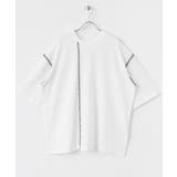 『ユニセックス』ブランケットステッチルーズTシャツ(5分袖) | SENSE OF PLACE | 詳細画像2