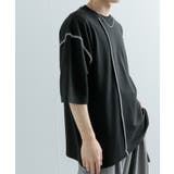 『ユニセックス』ブランケットステッチルーズTシャツ(5分袖) | SENSE OF PLACE | 詳細画像24