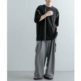 『ユニセックス』ブランケットステッチルーズTシャツ(5分袖) | SENSE OF PLACE | 詳細画像26