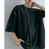 『ユニセックス』ブランケットステッチルーズTシャツ(5分袖) | SENSE OF PLACE | 詳細画像29