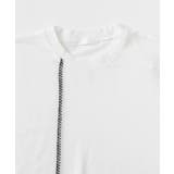 『ユニセックス』ブランケットステッチルーズTシャツ(5分袖) | SENSE OF PLACE | 詳細画像3
