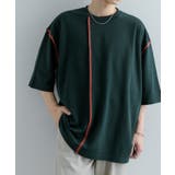 『ユニセックス』ブランケットステッチルーズTシャツ(5分袖) | SENSE OF PLACE | 詳細画像30