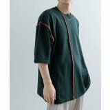 『ユニセックス』ブランケットステッチルーズTシャツ(5分袖) | SENSE OF PLACE | 詳細画像31