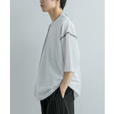 『ユニセックス』ブランケットステッチルーズTシャツ(5分袖) | SENSE OF PLACE | 詳細画像43