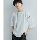 『ユニセックス』ブランケットステッチルーズTシャツ(5分袖) | SENSE OF PLACE | 詳細画像45