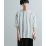 『ユニセックス』ブランケットステッチルーズTシャツ(5分袖) | SENSE OF PLACE | 詳細画像46