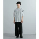 『ユニセックス』ブランケットステッチルーズTシャツ(5分袖) | SENSE OF PLACE | 詳細画像47