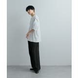 『ユニセックス』ブランケットステッチルーズTシャツ(5分袖) | SENSE OF PLACE | 詳細画像48