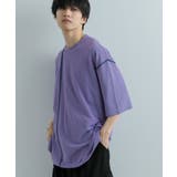 PPL×NVY | 『ユニセックス』ブランケットステッチルーズTシャツ(5分袖) | SENSE OF PLACE