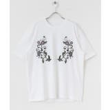 ボタニカルシシュウクルーネックTシャツ(5分袖) | SENSE OF PLACE | 詳細画像2