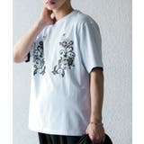 WHITE | ボタニカルシシュウクルーネックTシャツ(5分袖) | SENSE OF PLACE