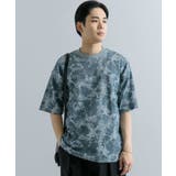 LBLU×BLU | アブストラクトプリントTシャツ(5分袖) | SENSE OF PLACE