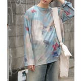 BLUE | マーブルシアールーズロングTシャツ | SENSE OF PLACE