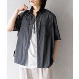 CHARCOAL | 『UR TECH MoLight』 Wポケットシャツ(5分袖) | SENSE OF PLACE