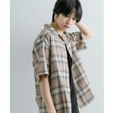 『Sサイズあり』『ユニセックス』オンブレチェックオープンカラーシャツ | SENSE OF PLACE | 詳細画像14