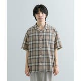 『Sサイズあり』『ユニセックス』オンブレチェックオープンカラーシャツ | SENSE OF PLACE | 詳細画像21