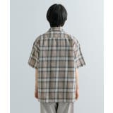 『Sサイズあり』『ユニセックス』オンブレチェックオープンカラーシャツ | SENSE OF PLACE | 詳細画像23