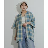『Sサイズあり』『ユニセックス』オンブレチェックオープンカラーシャツ | SENSE OF PLACE | 詳細画像24