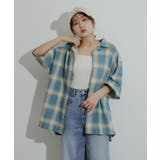 『Sサイズあり』『ユニセックス』オンブレチェックオープンカラーシャツ | SENSE OF PLACE | 詳細画像25