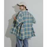 『Sサイズあり』『ユニセックス』オンブレチェックオープンカラーシャツ | SENSE OF PLACE | 詳細画像27
