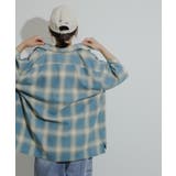 『Sサイズあり』『ユニセックス』オンブレチェックオープンカラーシャツ | SENSE OF PLACE | 詳細画像28