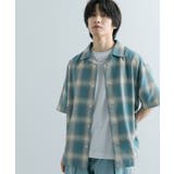 『Sサイズあり』『ユニセックス』オンブレチェックオープンカラーシャツ | SENSE OF PLACE | 詳細画像32