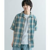 『Sサイズあり』『ユニセックス』オンブレチェックオープンカラーシャツ | SENSE OF PLACE | 詳細画像33