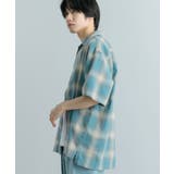 『Sサイズあり』『ユニセックス』オンブレチェックオープンカラーシャツ | SENSE OF PLACE | 詳細画像35
