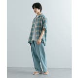『Sサイズあり』『ユニセックス』オンブレチェックオープンカラーシャツ | SENSE OF PLACE | 詳細画像37