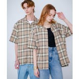 『Sサイズあり』『ユニセックス』オンブレチェックオープンカラーシャツ | SENSE OF PLACE | 詳細画像44