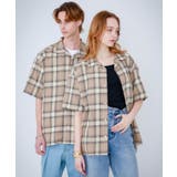 『Sサイズあり』『ユニセックス』オンブレチェックオープンカラーシャツ | SENSE OF PLACE | 詳細画像45