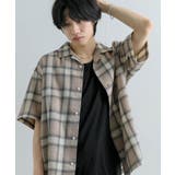 『Sサイズあり』『ユニセックス』オンブレチェックオープンカラーシャツ | SENSE OF PLACE | 詳細画像49