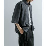 CHARCOAL | ドローコードレギュラーカラーシャツ | SENSE OF PLACE
