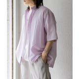 PURPLE | ドローコードレギュラーカラーシャツ | SENSE OF PLACE