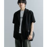 BLACK | ルーズテーラードジャケット(5分袖) | SENSE OF PLACE
