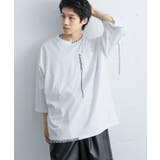 WHT×BLK | ハンドステッチルーズTシャツ | SENSE OF PLACE