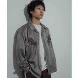 GRAY | ボタニカルシシュウロングスリーブシャツ | SENSE OF PLACE