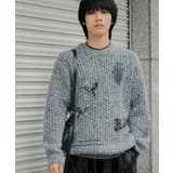 グラフィックプリントルーズクルーネックニット | SENSE OF PLACE | 詳細画像13