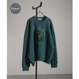 BLUE | 『別注』SHUHEI KOKI×SENSE OF PLACE プリントニット | SENSE OF PLACE